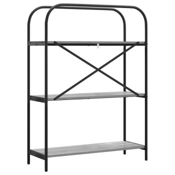 Regal Grau Sonoma 80 x 30 x 109 cm Holzwerkstoff