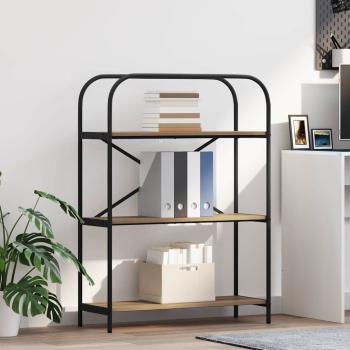 ARDEBO.de - Regal Eiche handwerklich 80 x 30 x 109 cm Holzwerkstoff