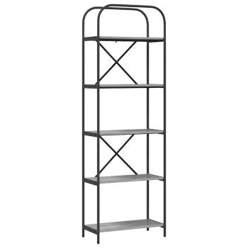 Regal Grau Sonoma 60 x 30 x 183 cm Holzwerkstoff