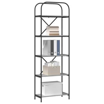 Regal Grau Sonoma 60 x 30 x 183 cm Holzwerkstoff