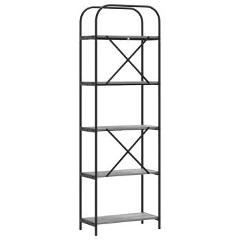 Regal Grau Sonoma 60 x 30 x 183 cm Holzwerkstoff