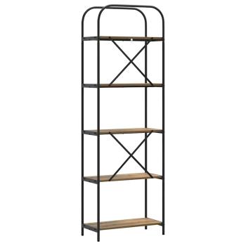 Regal Eiche handwerklich 60 x 30 x 183 cm Holzwerkstoff