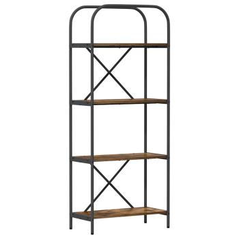 Regal Räuchereiche 60 x 30 x 146 cm Holzwerkstoff