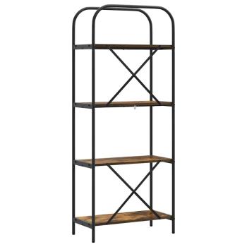 Regal Räuchereiche 60 x 30 x 146 cm Holzwerkstoff