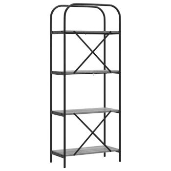 Regal Grau Sonoma 60 x 30 x 146 cm Holzwerkstoff