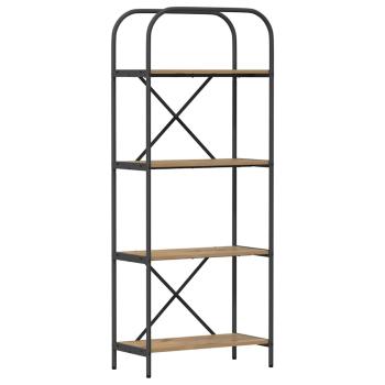 Regal Eiche handwerklich 60 x 30 x 146 cm Holzwerkstoff
