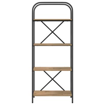 Regal Eiche handwerklich 60 x 30 x 146 cm Holzwerkstoff
