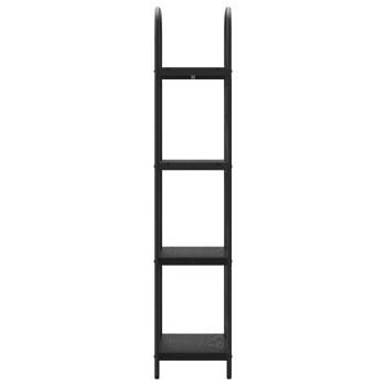 Regal Schwarze Eiche 40 x 30 x 146 cm Holzwerkstoff