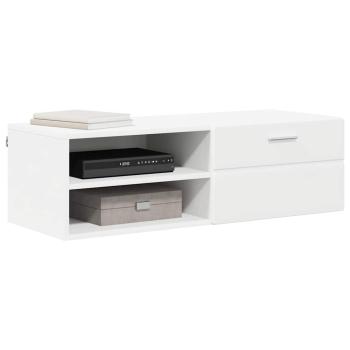 TV-Schränk mit Schubladen Weiß 100.5 x 39 x 30 cm Holzwerkstoff