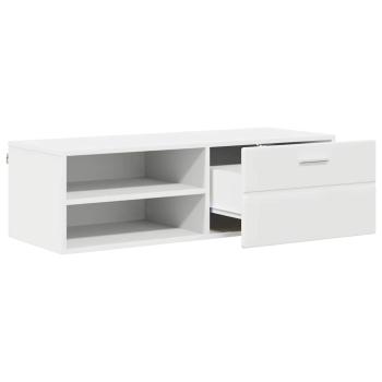 TV-Schränk mit Schubladen Weiß 100.5 x 39 x 30 cm Holzwerkstoff