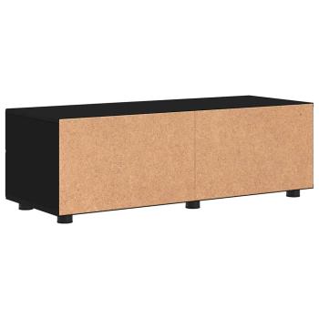 TV-Schränk mit Regal Schwarz 100.5 x 39 x 30 cm Holzwerkstoff