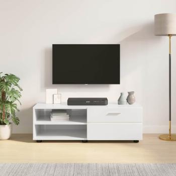 TV-Schränk mit Regal Betongrau 100.5 x 39 x 30 cm Holzwerkstoff