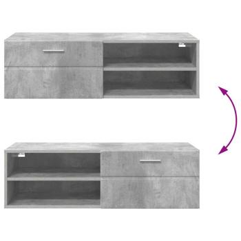 TV-Schränk Hochglanz-Weiß 100.5 x 39 x 30 cm Holzwerkstoff