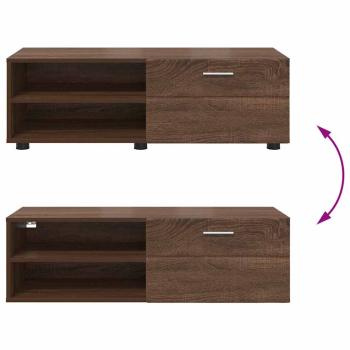 TV-Schränk Braune Eiche 100.5 x 39 x 30 cm Holzwerkstoff
