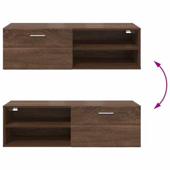 TV-Schränk Braune Eiche 100.5 x 39 x 30 cm Holzwerkstoff