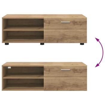 TV-Schränk Eiche handwerklich 100.5 x 39 x 30 cm Holzwerkstoff