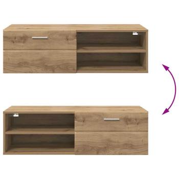TV-Schränk Eiche handwerklich 100.5 x 39 x 30 cm Holzwerkstoff