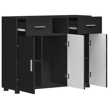 Sideboard mit Tür Schwarz 88.5 x 30.5 x 73 cm Holzwerkstoff