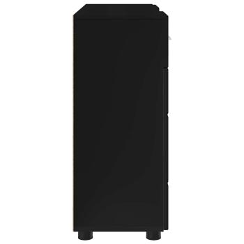 Sideboard mit Tür Schwarz 88.5 x 30.5 x 73 cm Holzwerkstoff