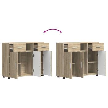 Sideboard Sonoma Eiche 88.5 x 30.5 x 73 cm Holzwerkstoff
