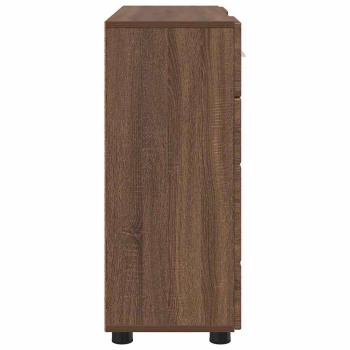 Sideboard Braune Eiche 88.5 x 30.5 x 73 cm Holzwerkstoff