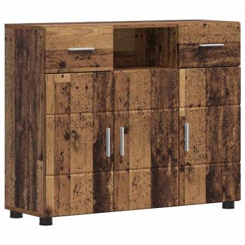 Sideboard mit Tür Altholz 88.5 x 30.5 x 73 cm Holzwerkstoff