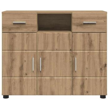 Sideboard Eiche handwerklich 88.5 x 30.5 x 73 cm Holzwerkstoff