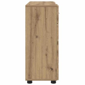 Sideboard Eiche handwerklich 88.5 x 30.5 x 73 cm Holzwerkstoff