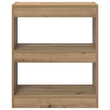 Bücherregal Eiche handwerklich 60 x 30 x 72 cm Holzwerkstoff