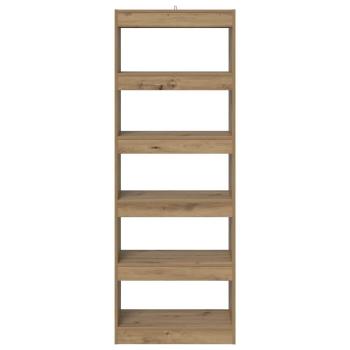 Bücherregal Eiche handwerklich 60 x 30 x 166 cm Holzwerkstoff