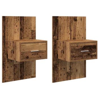 Bettschrank 2 pcs Altholz 48,5 x 32,5 x 80 cm Holzwerkstoff