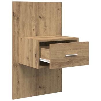 Bettschrank 2 pcs Eiche handwerklich 48,5 x 32,5 x 80 cm