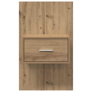 Bettschrank 2 pcs Eiche handwerklich 48,5 x 32,5 x 80 cm