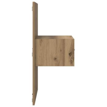 Bettschrank 2 pcs Eiche handwerklich 48,5 x 32,5 x 80 cm