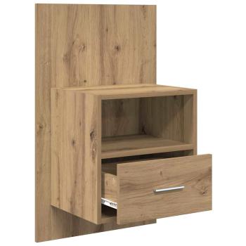 Bettschrank 2 pcs Eiche handwerklich 48,5 x 32,5 x 80 cm