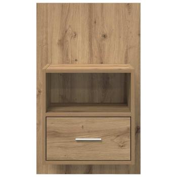 Bettschrank 2 pcs Eiche handwerklich 48,5 x 32,5 x 80 cm