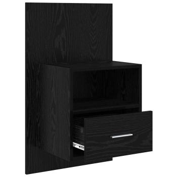Bettschrank 2 pcs Schwarze Eiche 48,5 x 32,5 x 80 cm