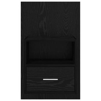 Bettschrank 2 pcs Schwarze Eiche 48,5 x 32,5 x 80 cm