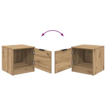 Bettschrank 2 pcs Eiche handwerklich 40 x 39 x 40 cm