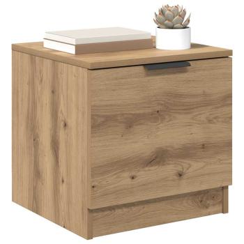 Bettschrank 2 pcs Eiche handwerklich 40 x 39 x 40 cm