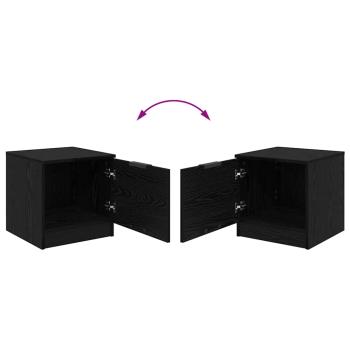 Bettschrank 2 pcs Schwarze Eiche 40 x 39 x 40 cm Holzwerkstoff