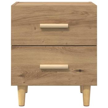 Bettschrank 2 pcs Eiche handwerklich 40 x 35 x 47,5 cm