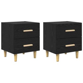 Bettschrank 2 pcs Schwarze Eiche 40 x 35 x 47,5 cm