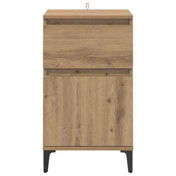 Nachttisch Eiche handwerklich 40 x 35 x 70 cm Holzwerkstoff