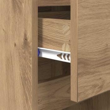 Nachttisch Eiche handwerklich 40 x 35 x 70 cm Holzwerkstoff