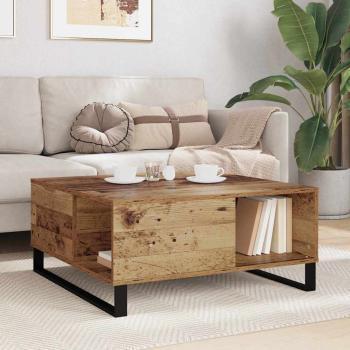 Couchtisch Altholz 80 x 80 x 36.5 cm Holzwerkstoff