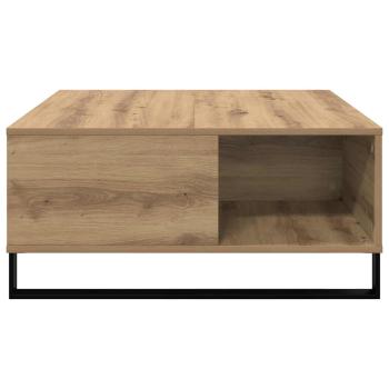 Couchtisch Eiche handwerklich 80 x 80 x 36.5 cm Holzwerkstoff
