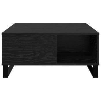 Couchtisch Schwarze Eiche 80 x 80 x 36.5 cm Holzwerkstoff