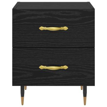 Nachttisch Schwarze Eiche 40 x 35 x 47,5 cm Holzwerkstoff