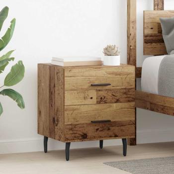 ARDEBO.de - Nachttisch Altholz 40 x 35 x 47,5 cm Holzwerkstoff